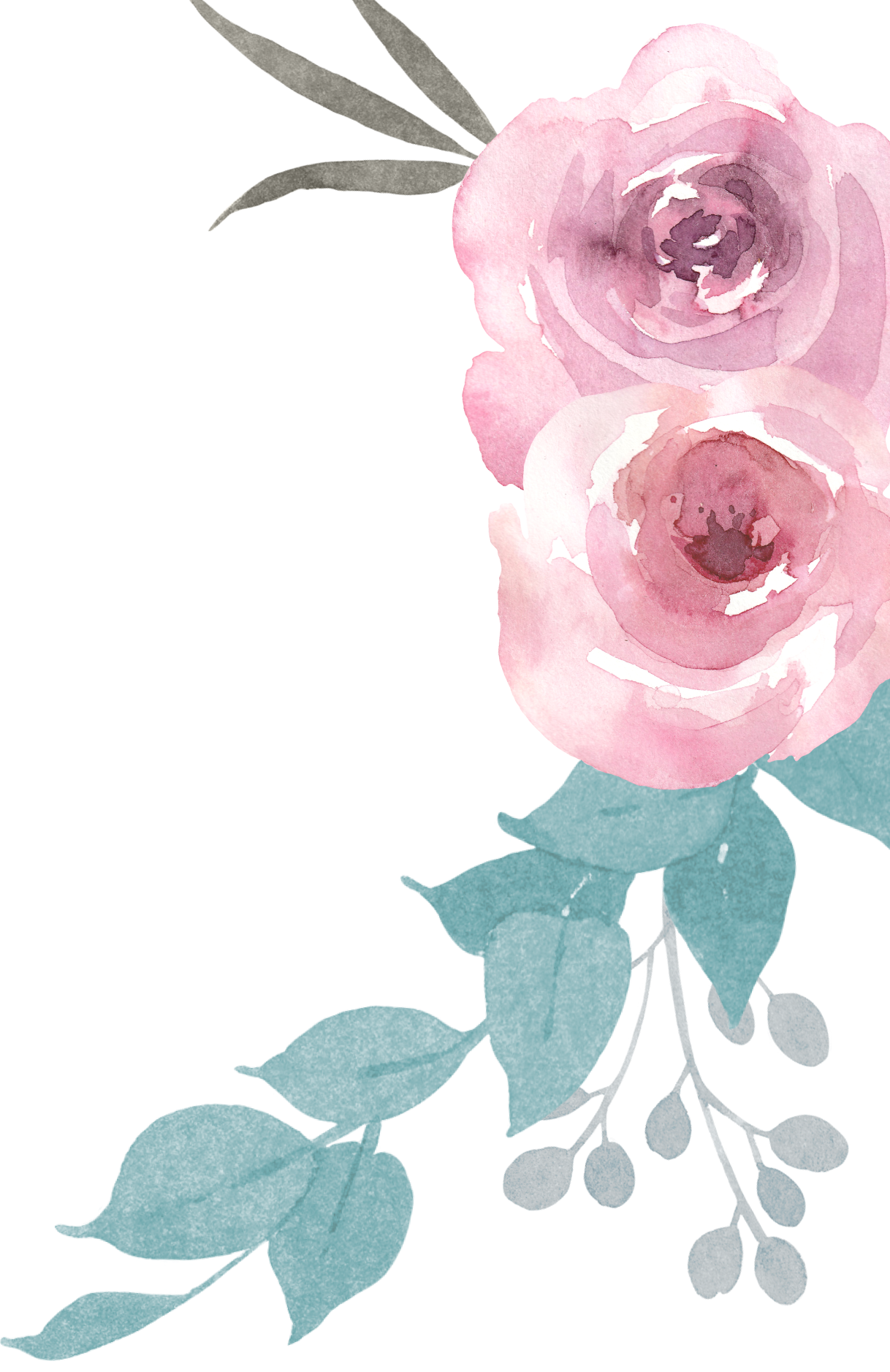 Floral decoration left